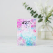 Grafikkarte für Wasserfarben Visitenkarte (Stehend Vorderseite)