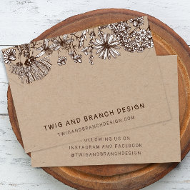 Grafikkarte für "Wilde Blume" (Necklace Bracelet D