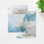 Grafikkarte mit blauer farbiger Marmorhalskette (Schreibtisch)