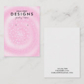 Grafikkarte mit dem Glitzer Instagram Earring Visitenkarte (Vorne/Hinten)