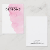 Grafikkarte mit dem rosafarbenen Ohrring Visitenkarte (Vorne/Hinten)