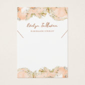 Grafikkarte mit der Tintenkleckse aus Pfirsichmor (Vorderseite)