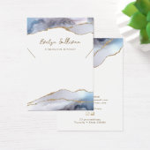 Grafikkarte mit graublauer agate Halskette (Schreibtisch)