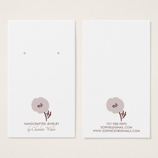 Grafikkarte mit hübscher Blume (Vorne & Hinten)