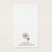 Grafikkarte mit hübscher Blume (Rückseite)