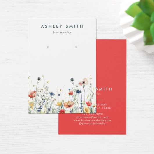 Grafikkarte mit lebendiger Wildblume (Schreibtisch)