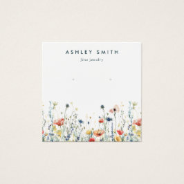 Grafikkarte mit lebendiger Wildblume