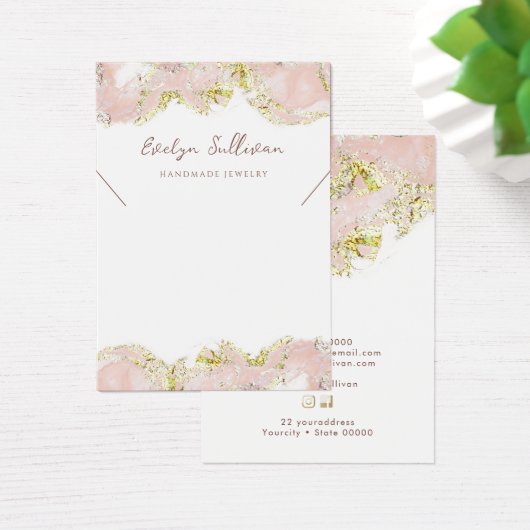 Grafikkarte mit rosa Marmorverkleidung (Schreibtisch)