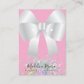 Grafikkarte mit rosa Ringen Telefonnummerkarte (Vorderseite)