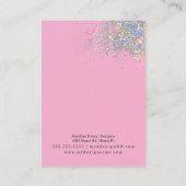 Grafikkarte mit rosa Ringen Telefonnummerkarte (Rückseite)