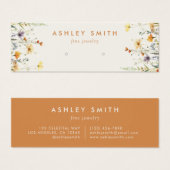 Grafikkarte mit rustikaler Wildblume (Vorne & Hinten)