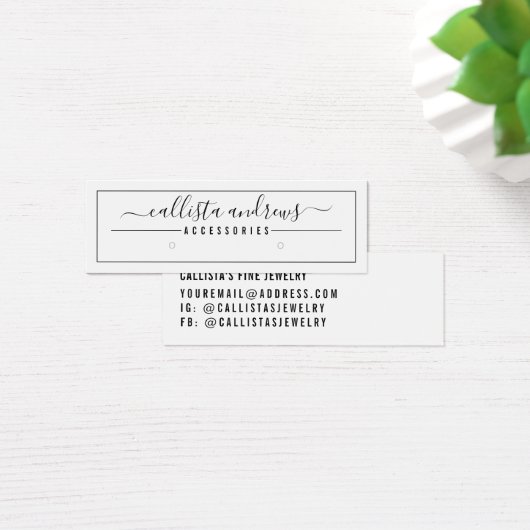 Grafikkarte mit Schwarz-weißem Skriptborder (Schreibtisch)