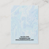 Grafikkarte mit Wasserfarben Visitenkarte (Rückseite)