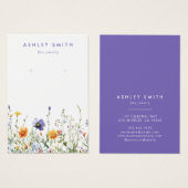 Grafikkarte mit Wildblume (Vorne & Hinten)