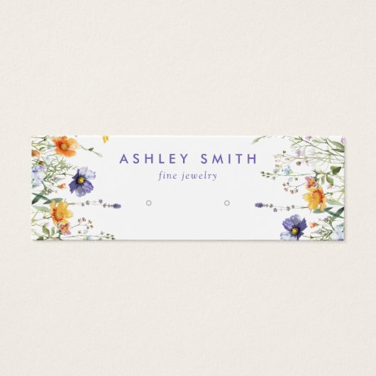 Grafikkarte mit Wildblume (Vorderseite)