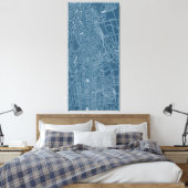 Grafikkarte von Boston Leinwanddruck (Insitu (Schlafzimmer))