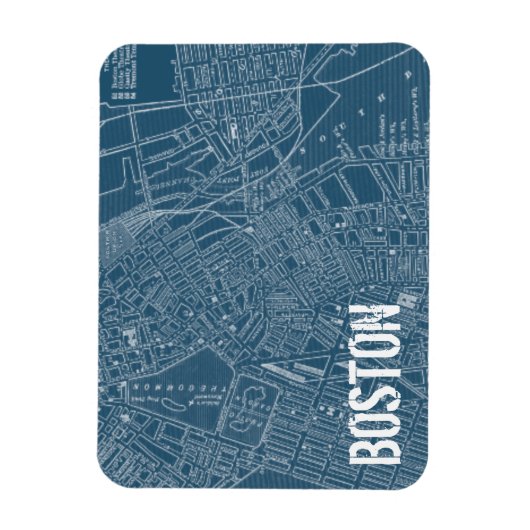 Grafikkarte von Boston Magnet (Vertikal)