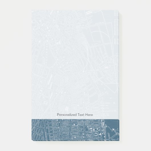 Grafikkarte von Boston Post-it Klebezettel (Vorderseite)