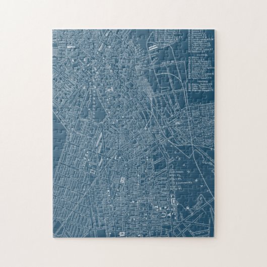 Grafikkarte von Boston Puzzle (Vertikal)