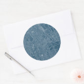 Grafikkarte von Boston Runder Aufkleber (Umschlag)