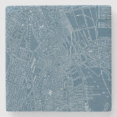 Grafikkarte von Boston Steinuntersetzer (Vorderseite)