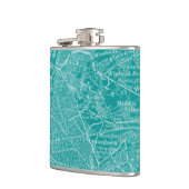 Grafikkarte von New York Flachmann (Links)