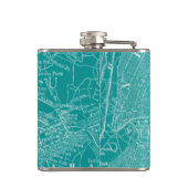 Grafikkarte von New York Flachmann (Rückseite)