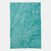 Grafikkarte von New York Geschirrtuch (Vertikal)