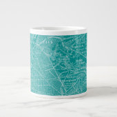Grafikkarte von New York Jumbo-Tasse (Vorderseite)