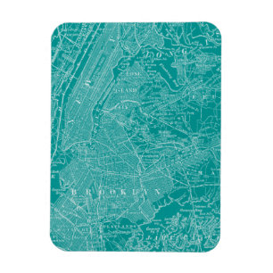 Grafikkarte von New York Magnet