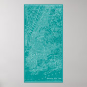 Grafikkarte von New York Poster (Vorne)