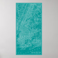 Grafikkarte von New York