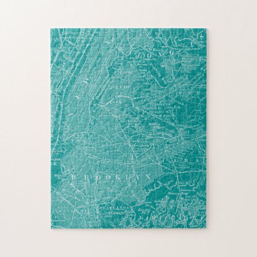 Grafikkarte von New York Puzzle (Vertikal)