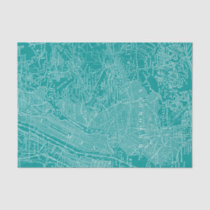 Grafikkarte von New York Seidenpapier