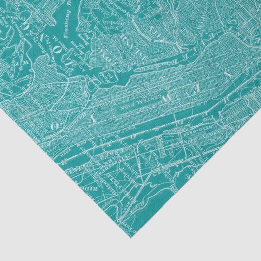 Grafikkarte von New York Seidenpapier (Ausschnitt)