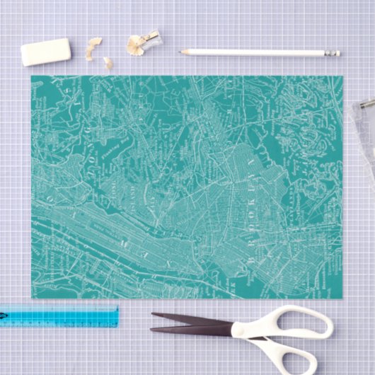 Grafikkarte von New York Seidenpapier (Handwerk)