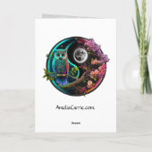 Grafikkarte von Owl und Moon Karte (Rückseite)