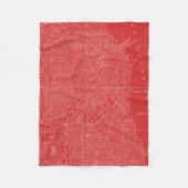 Grafikkarte von San Francisco Fleecedecke (Vorderseite)