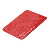 Grafikkarte von San Francisco Magnet (Linke Seite)