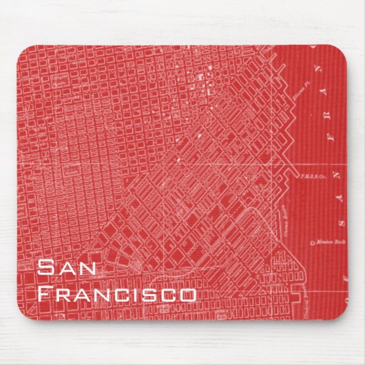 Grafikkarte von San Francisco Mousepad (Vorne)