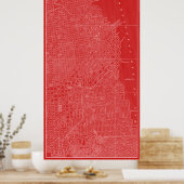 Grafikkarte von San Francisco Poster (Küche)