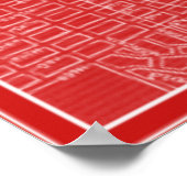 Grafikkarte von San Francisco Poster (Ecke)