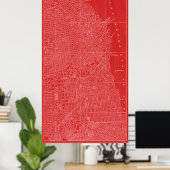 Grafikkarte von San Francisco Poster (Heimbüro)