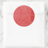 Grafikkarte von San Francisco Runder Aufkleber (Tasche)