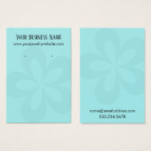 Grafikkarten der Aqua-Blume 1 (Earring Holder Disp (Vorne & Hinten)
