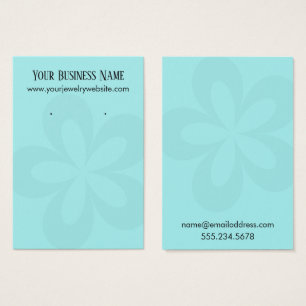 Grafikkarten der Aqua-Blume 1 (Earring Holder Disp