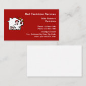 Grafikkarten für elektrische Logos Visitenkarte (Vorne/Hinten)