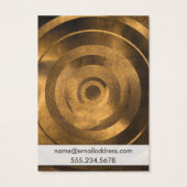 Grafikkarten für Gold Foil-Target-Ohrring (Rückseite)