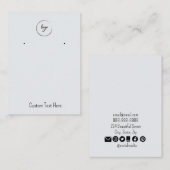 Grafikkarten für Ihr Logo, Grau, einfache Ohrringe Visitenkarte (Vorne/Hinten)