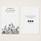 Grafikkarten mit hübscher Wildblume (Vorne & Hinten)